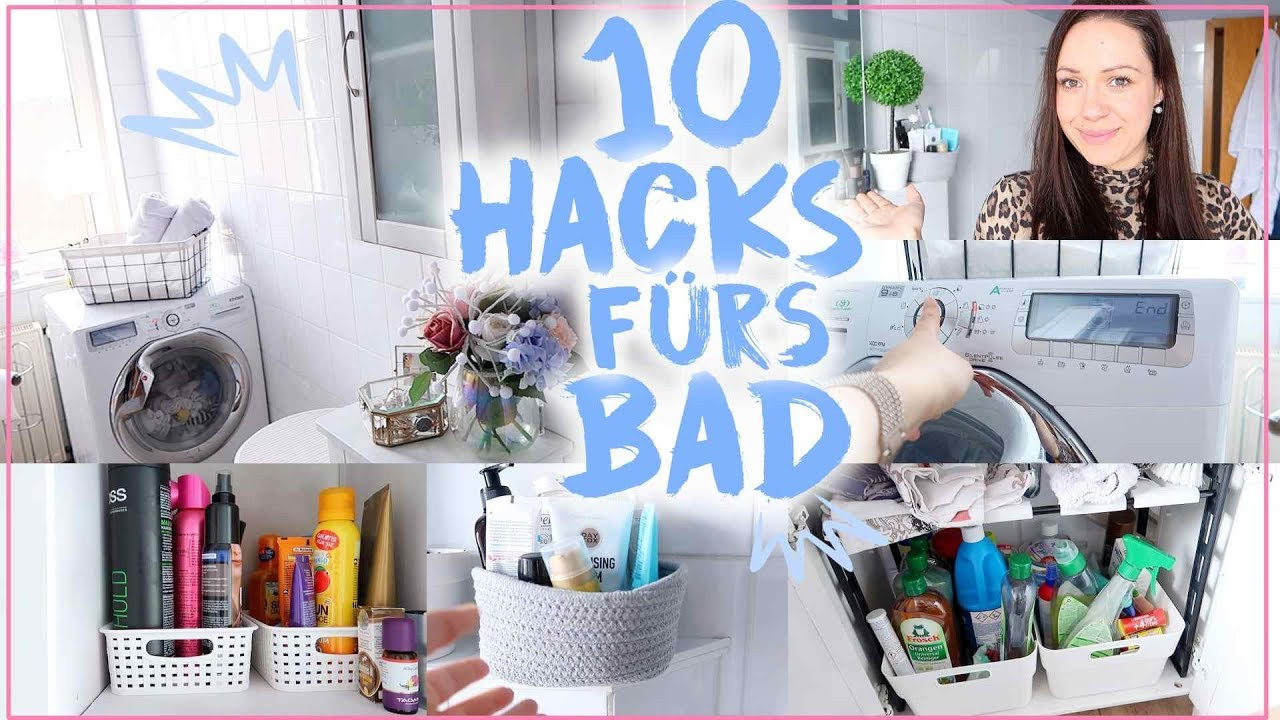 10 Hacks Für Kleine Badezimmer♥︎• Organisation, Stauraum&amp; Dekoration• Maria  Castielle intended for Badezimmer Organisieren