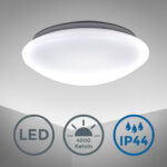 Led Deckenleuchte Bad Rund Badezimmer Leuchte Ip44 Schlafzimmer Küche Flur  Lampe For Deckenleuchte Für Badezimmer