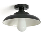 Schwarze Oder Weiße Badezimmer Deckenleuchte Mit Schirm, Ip65, Ø 32 Cm Von  Aire Lighting Inside Deckenleuchte Für Badezimmer