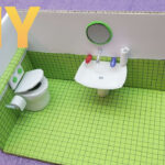 Diy Miniature – Bathroom For Barbie Dolls – A.a. Basteln Within Barbie Badezimmer Selber Basteln